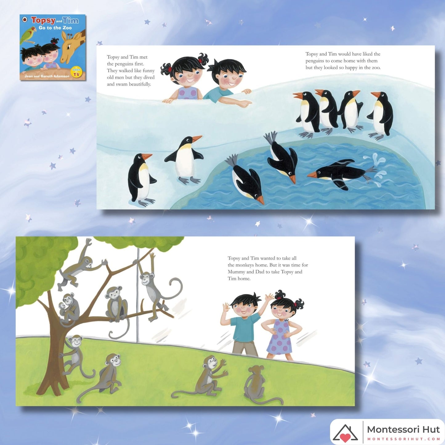 Animal Lovers, Visits to the Zoo - Montessori Book Bundle - Gift Wrap available