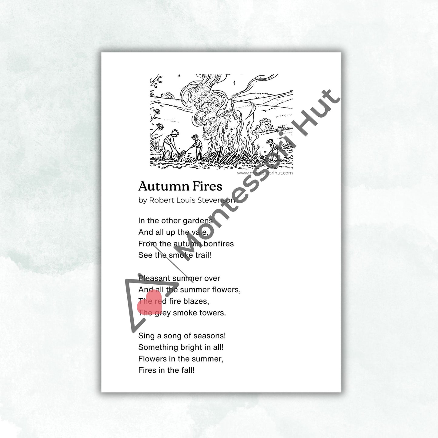 Poem printables - Free for subscribers