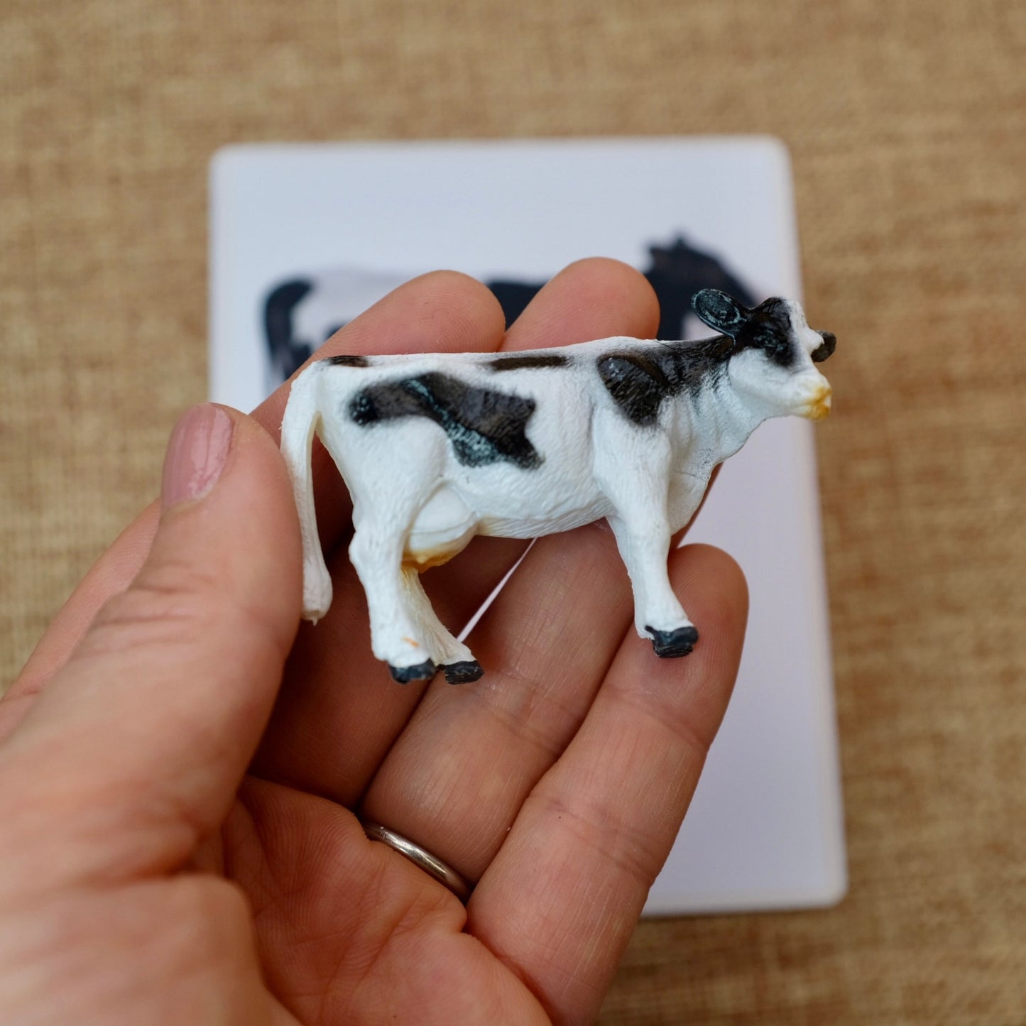 11 Farm Animals Montessori 3 Part Cards with Matching Miniature Figures- Montessori Education Activity for Home, Classrooms and Homeschools