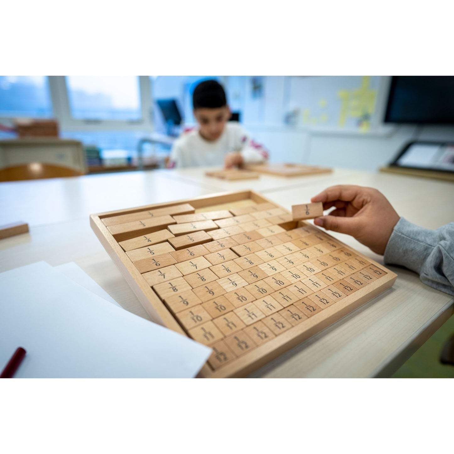 Fraction Blocks | 78 Wooden Blocks | Montessori Hands on Math