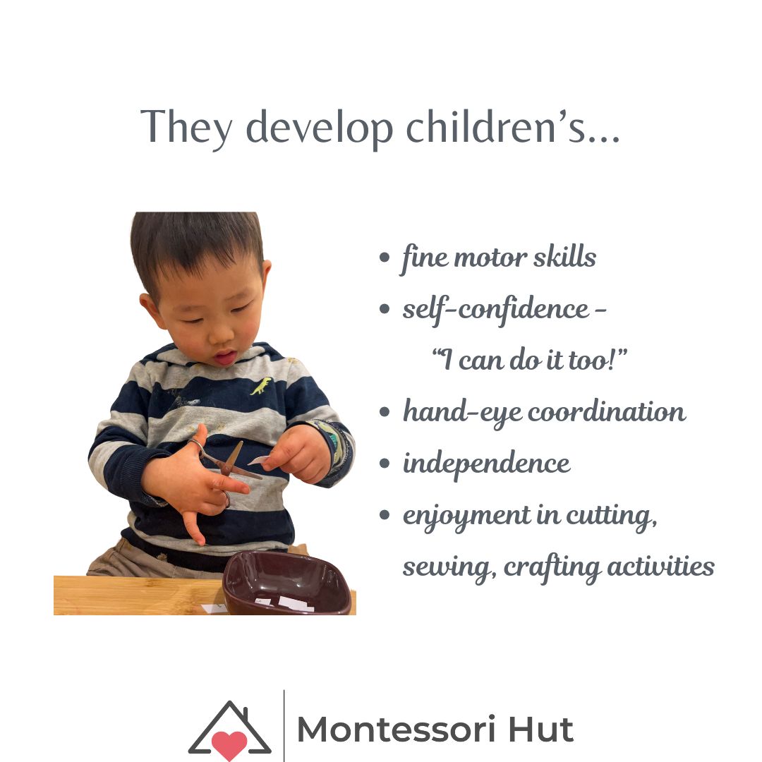 Montessori Scissors for Kids & Adults – Safe, Durable Toddler Cutting Tool for Fine Motor Skills & Arts and Crafts - Global Shipping