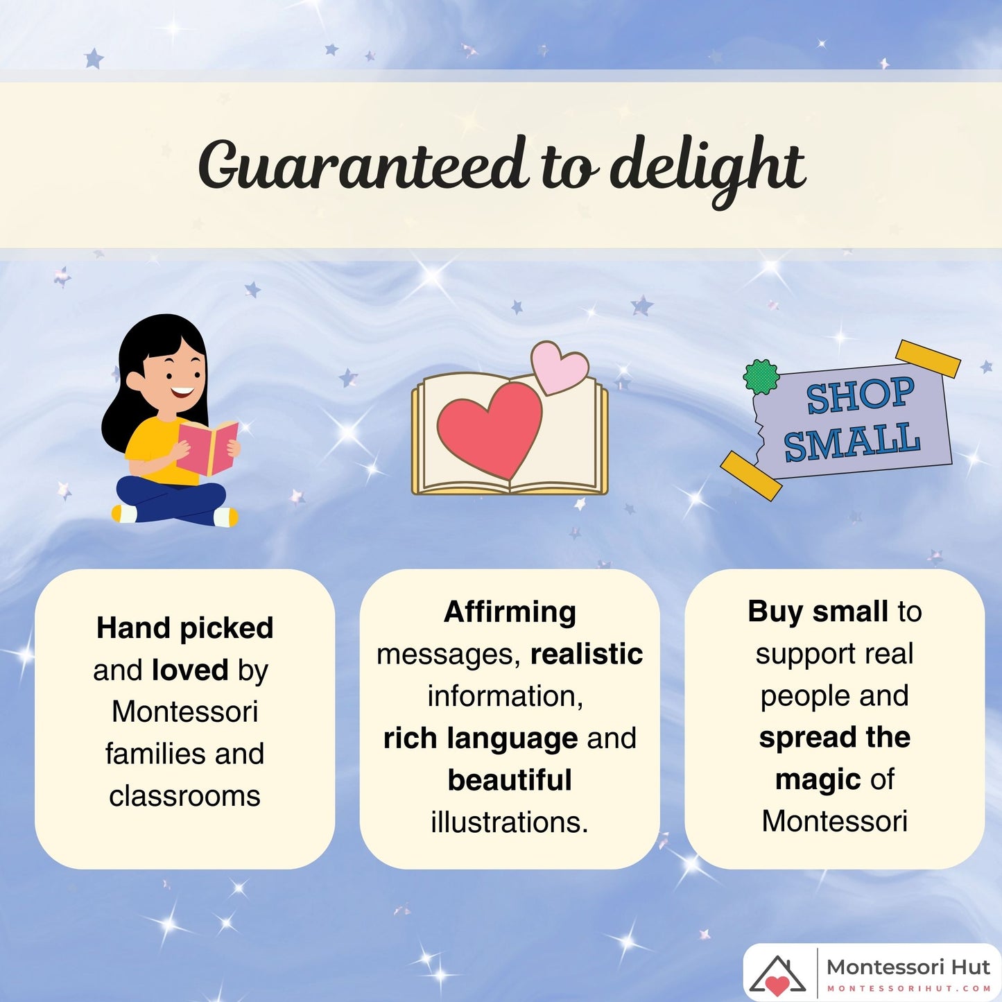 Starting School Montessori Book Bundle - Story Book and Usborne Sticker Book - Gift Option available