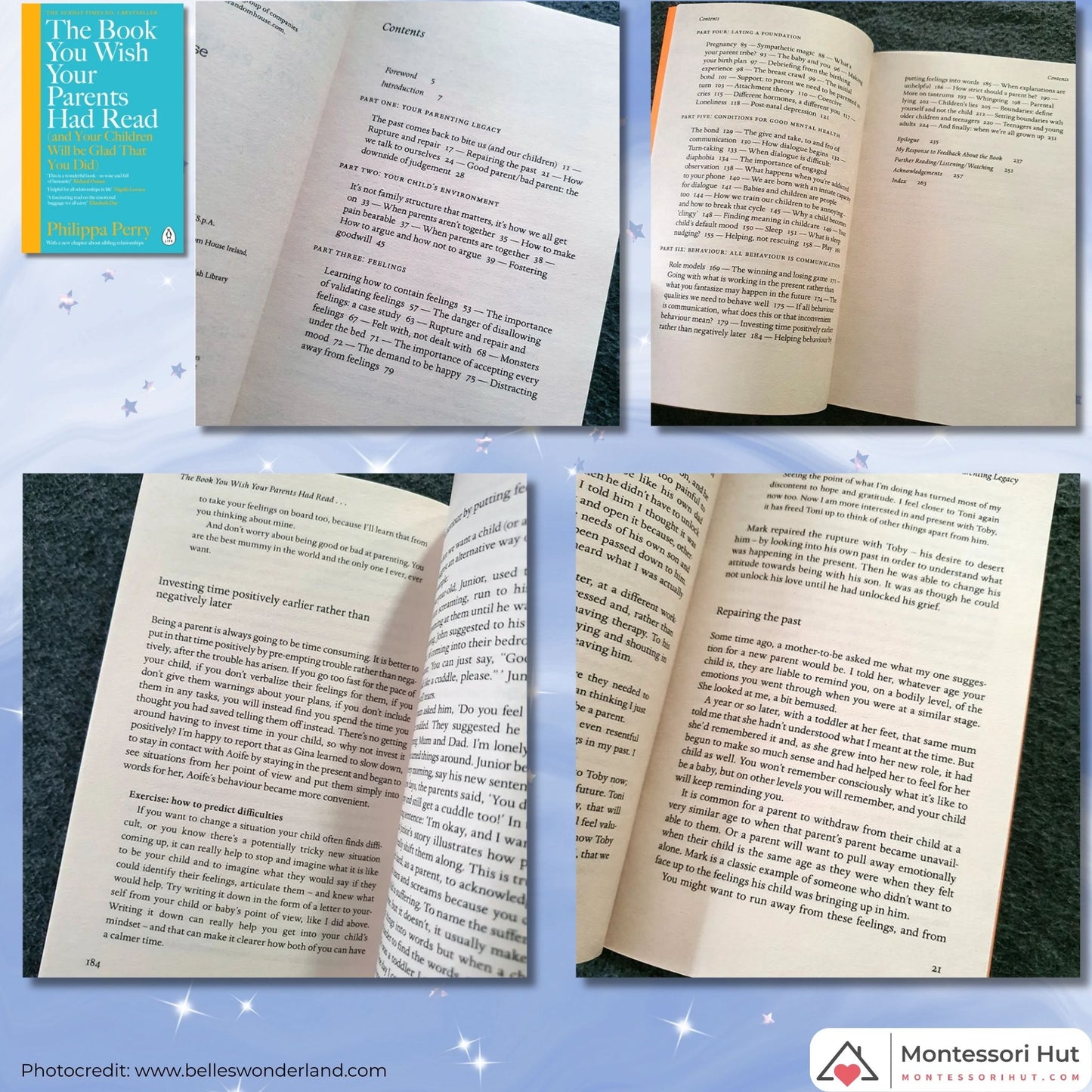 Parenting Book Treasures that Prepares the Adults Montessori Book Bundle - Gift Option available