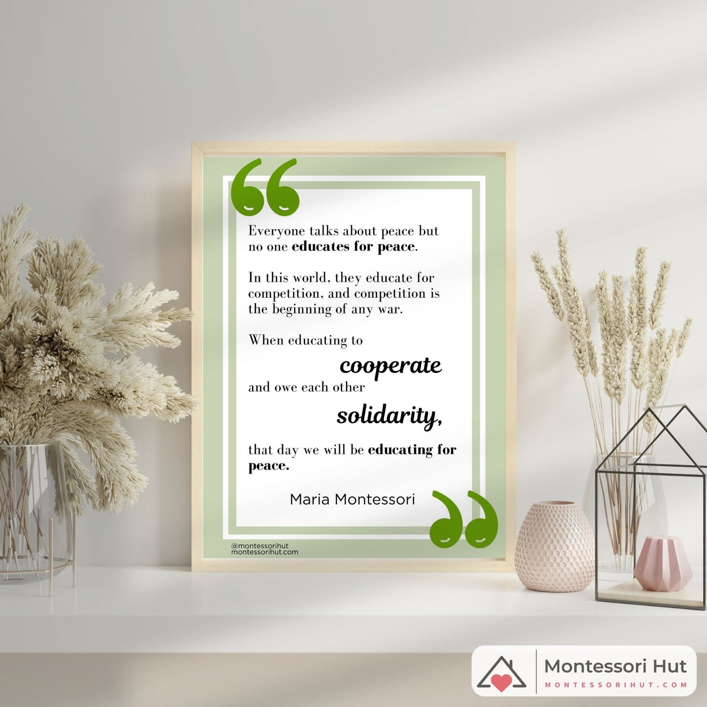 Peace - Maria Montessori Quotes Posters | Digital Download | Printable