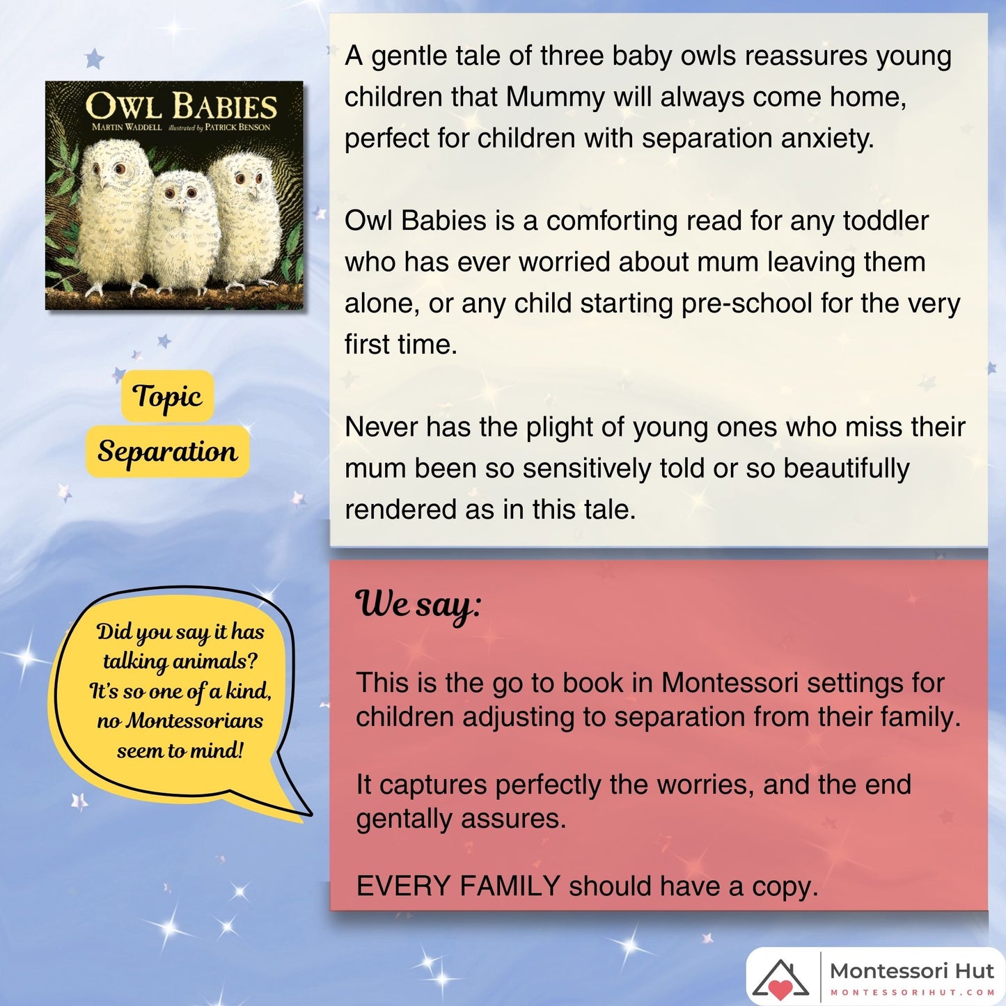 Toddler's Big Steps Potty and Separation - Montessori Book Bundle - Gift Wrap available