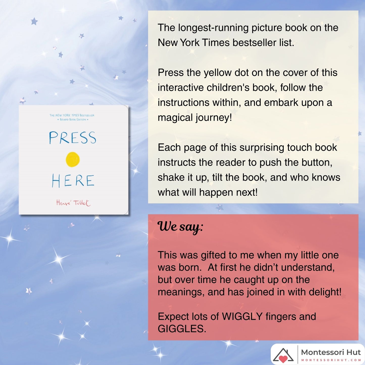 Books to Move Along and Read Actively Montessori Book Bundle - Gift Option available