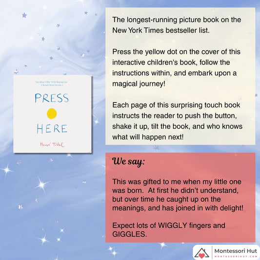 Books to Move Along and Read Actively Montessori Book Bundle - Gift Option available