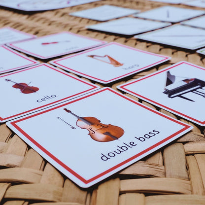 Montessori Orchestra Game - Learn about Musical Instruments, Instrument Families Hands-on