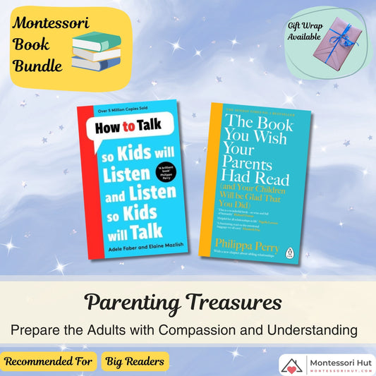 Parenting Book Treasures that Prepares the Adults Montessori Book Bundle - Gift Option available