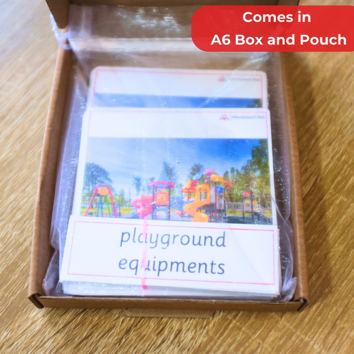 Playground Equipments Montessori 3 Part Cards - 12 Sets