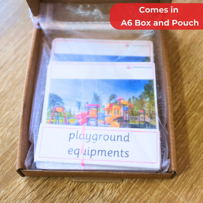 Playground Equipments Handmade Premium Montessori 3 Part Cards - 12 Sets
