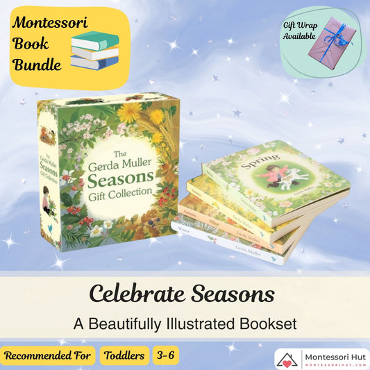 Seasons Board Books Gift Collection by Gerda Muller - Montessori Book Bundle - Gift Wrap available