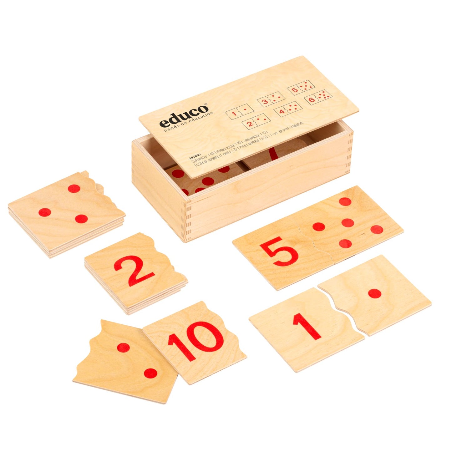 Numbers 1-10 Counting and Matching Puzzles | Montessori Hands on Math