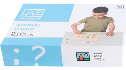Animal Logic - Children's First Sudoku - Montessori Logic Game  - SHIP FROM NETHERLAND TO UK AND EUROPE ONLY