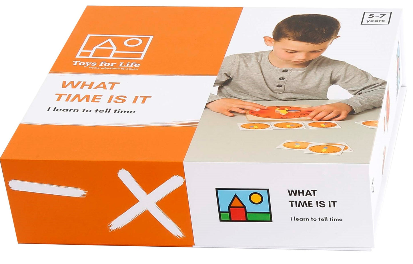 Learn to Tell Time - Hands on Learning With a Wooden Clock  - SHIP FROM NETHERLAND TO UK AND EUROPE ONLY