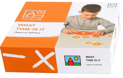 Learn to Tell Time - Hands on Learning With a Wooden Clock  - SHIP FROM NETHERLAND TO UK AND EUROPE ONLY