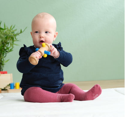 Wooden Infant Grasping Toy with Moving Cylinders - from 4 months  - SHIP FROM NETHERLAND TO UK AND EUROPE ONLY