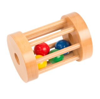 Wooden Rolling Drum - from 7 months  - SHIP FROM NETHERLAND TO UK AND EUROPE ONLY